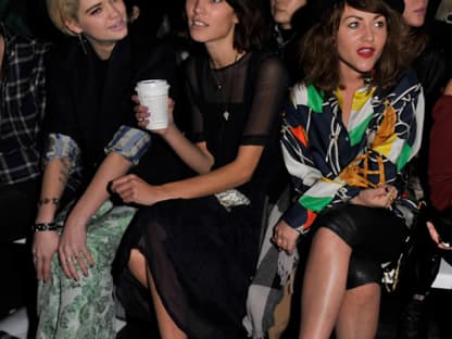 Diese Front Row lässt sich sehen: Pixie Geldof, Alexa Chung und Jaime Winstone