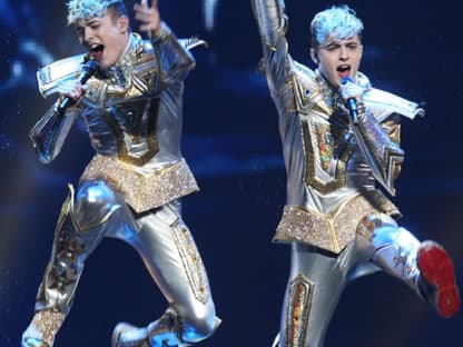 Sind zum zweiten Mal dabei: Jedward aus Irland