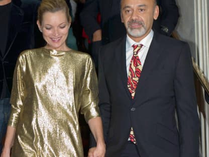 Kate Moss mit dem französischen Christian Louboutin