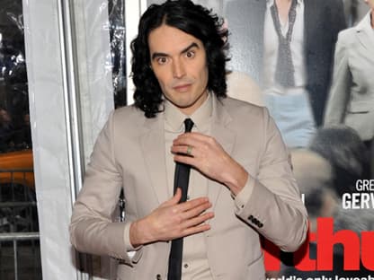 Russell Brand kam wieder einmal ohne seine Angetraute, Popstar Katy Perry