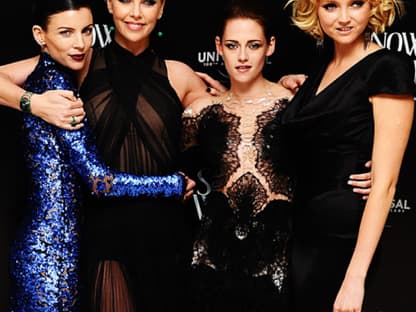 Liberty Ross, Charlize Theron, Kristen Stewart und Lily Cole