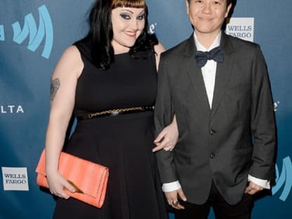 Beth Ditto bei den GLAAD Awards mit ihrer Verlobten Kristen Ogata