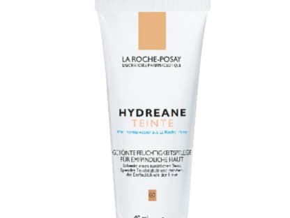 GetÃ¶nte Pflege mit beruhigendem, selen´­haltigem Thermalwasser "Hydreane Teinte - 02 Gold" von La Roche-Posay, fÃ¼r normale und Mischhaut, 40 ml ca. 15 Euro