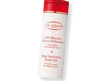 Die Luxus-Lady - Edel und Straff:
Koffein mindert die Cellulite: "Lift-Minceur Haute Définition" von Clarins, 200 ml ca. 44 Euro