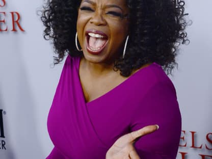 Die amerikanische TV-Journalistin Oprah Winfrey ist auch eine Linksbegabte