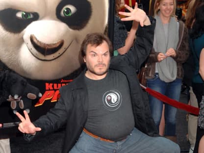 Jack Black zeigte was er im Kung Fu drauf hat