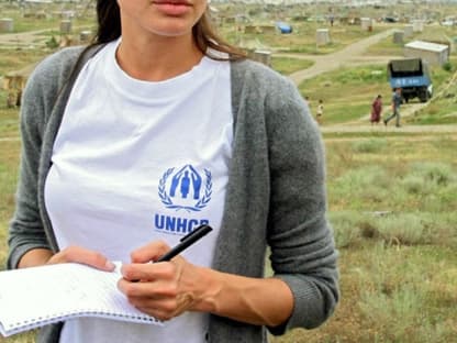 Angelina Jolie engagiert sich für UNHCR