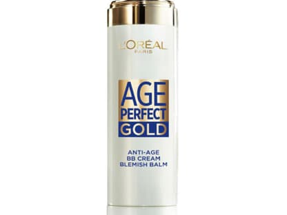 L'Oréal Paris hat eine BB Cream entwickelt, speziell für ältere Frauen. Das Produkt vereint Make-up und Anti-Age-Pflege in Einem. "Age Perfect Gold BB Cream", 30 ml ca. 13 Euro