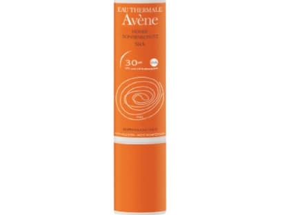 Für Lippen und Nase "Sonnenstick LSF 30" von Eau Thermale Avène, ca. 8 Euro