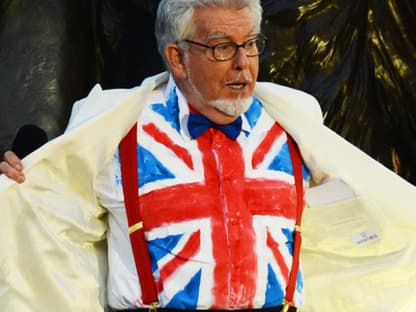 Der australische Künstler Rolf Harris bei seinem Auftritt