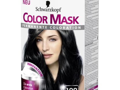 "Color Mask 100 Schwarz" von Schwarzkopf, ca. 8 Euro