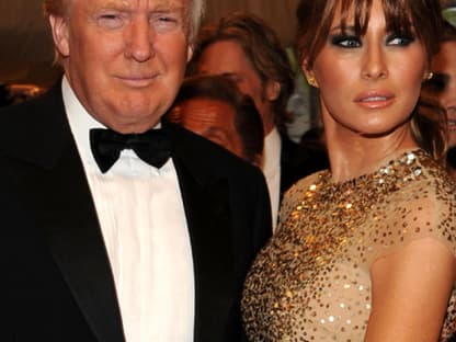 Donald Trump und Ehefrau Melania posieren für ein Foto