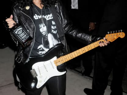 Cool! Model Amber Rose kam als Guns N Roses-Rocker Slash