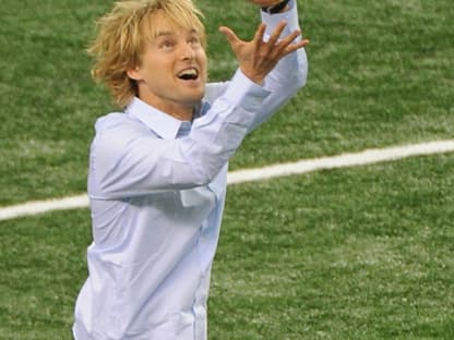 Hatte offensichtlich viel Spaß - auch auf dem Spielfeld: Hollywood-Star Owen Wilson