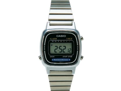 Neue Zeitansagen mit Kultfaktor!
Mit Wecker und Stoppuhr von Casio über Urban Outfitters, 
ca. 50 Euro