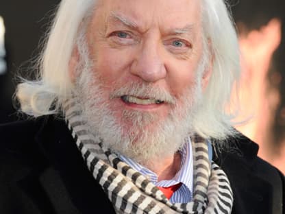 Ergatterte ebenfalls eine Rolle im Film: Donald Sutherland spielt "President Snow"