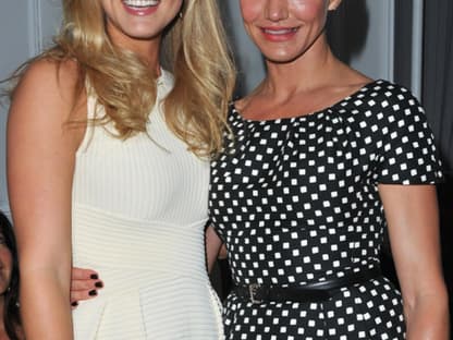 Diese beiden Damen strahlten: Model Bar Refaeli und Cameron Diaz