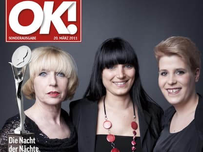 Einmal im Leben das Cover der OK!   zieren! Für die Gäste des „German Hairdressing Award 2012“ wurde dieses   Traum Wirklichkeit. Jeder Gast des Gala-Abends konnte an einem  persönlichen  OK! Fotoshooting teilnehmen - und die tollen Ergebnisse  sehen  Sie hier! Viel Spaß beim Durchklicken!﻿