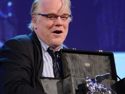 Philip Seymour Hoffman mit seinem silbernen Löwen