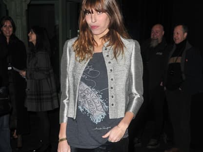 Keine Fashion Week ohne Star-Models! Die Französin Lou Doillon﻿ auf dem Weg zur Show von Etam