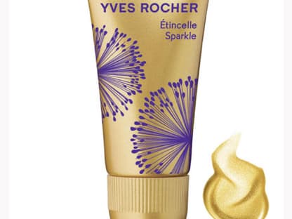 Mit dem "Schimmergel" von Yves Rocher, ca. 4 Euro, geeignet für Gesicht und Körper, lässt sich ein schöner goldener Glow auf die Haut zaubern.