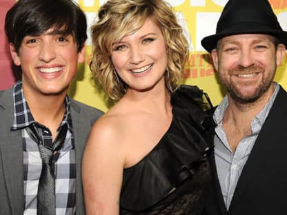 Matt Toffler, Jennifer Nettles und Kristian Bush von der Band Sugarland hatten gute Laune