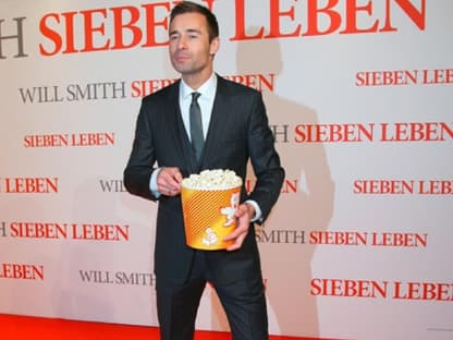 Popcorn immer griffbereit: Moderator Kai Pflaume