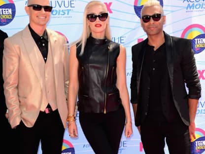 Adrian Young, Gwen Stefani und Tony Ashwin Kanal von "No Doubt" legten eine tolle Showeinlage auf's Parkett