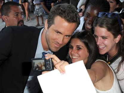 Ryan Reynolds nahm sich viel Zeit für die wartenden Fans