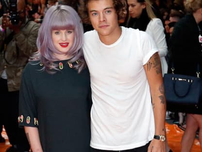 Gute Freunde: Ob Kelly Osbourne ihrem Kumpel Harry Styles bei der Eroberung von Cara Delevingne hilft? Er soll sich in das Model verguckt haben ...