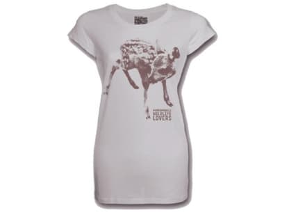 T-Shirt mit Bambi-Print von Armedangel 
ca. 35 Euro