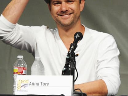 Gut gelaunt: Serienstar Joshua Jackson auf der Presseveranstaltung zu "Fringe"