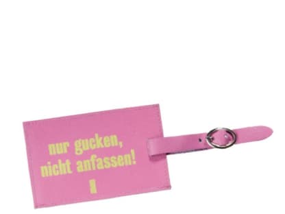 Gepäckanhänger über dailyobsessions.com, ca. 15 Euro