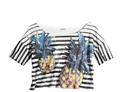 Doppelte Vitamin-Dosis: Cropped-Shirt von Orsay, ca. 20 Euro