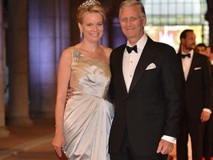 Prinzessin Mathilde von Belgien mit Prinz Philippe von Belgien