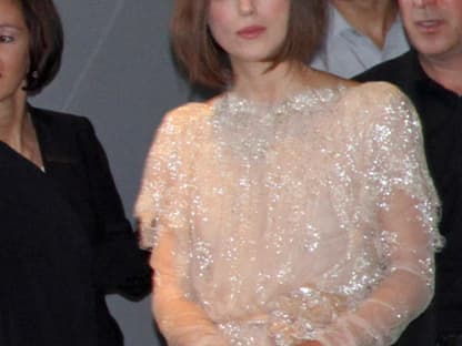 Zarte Frau im zarten Kleid: Keira Knightley