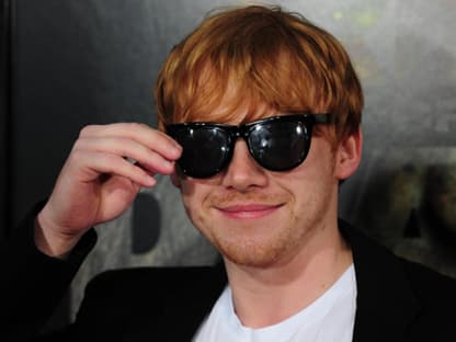 Stahl mit seinem Auftritt fast sogar den Filmstars die Show: Rupert Grint