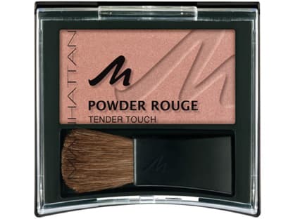 Für einen frischen Teint und dezent-rosige Wangen sollte man nicht das "Powder Rouge Tender Touch" von Manhattan vergessen, ca. 7 Euro