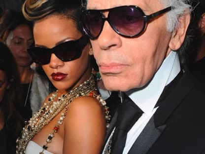 Ein schönes Erinnerungsbild: Karl Lagerfeld und Rihanna