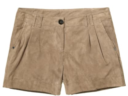 Shorts aus Veloursleder, ca. 50 Euro