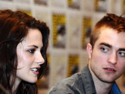 Traumpaar: Kristen Stewart und Robert Pattinson stellten in San Diego ihren neuen Film "Twilight: Breaking Dawn" vor