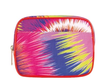 Kosmetiktasche mit Neon-Print von Matthew Williamson über net-a-porter.com, ca. 155 Euro  