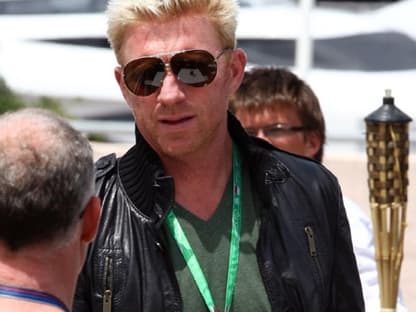 Boris Becker besuchte das Formel-1-Rennen