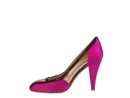 Glänzender Satin 
in Pink und Rosa 
von Sacha London, 
ca. 180 Euro