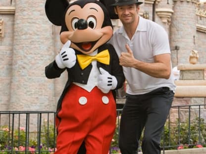 Hugh Jackman und Mickey Maus