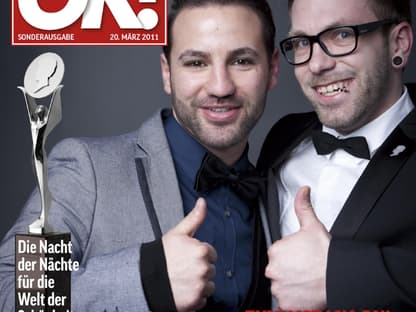 Einmal im Leben das Cover der OK!   zieren! Für die Gäste des „German Hairdressing Award 2012“ wurde dieses   Traum Wirklichkeit. Jeder Gast des Gala-Abends konnte an einem  persönlichen  OK! Fotoshooting teilnehmen - und die tollen Ergebnisse  sehen  Sie hier! Viel Spaß beim Durchklicken!﻿