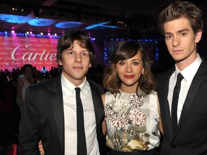 Winning-Team: Jesse Eisenberg, Rashida Jones und Andrew Garfield räumten mit ihrem Film "The Social Network" ab