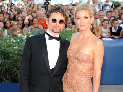 Promi-Paar der Eröffnungszeremonie: Kate Hudson und ihr´ Matthew Bellamy, Sänger der britischen Band Muse