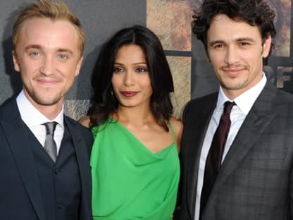 Tom Felton, Freida Pinto, James Franco