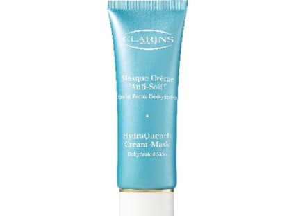 Cremige Maske, die den Feuchtigkeitshaushalt wieder ausbalanciert "Masque Crème Anti-Soif" von Clarins, 75 ml ca. 34 Euro